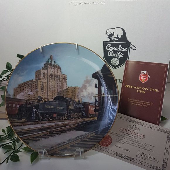 Set of 2 STEAM ON THE CPR Collectors Plates Canadian Pacific Railways CP Rail - Picture 7 of 14